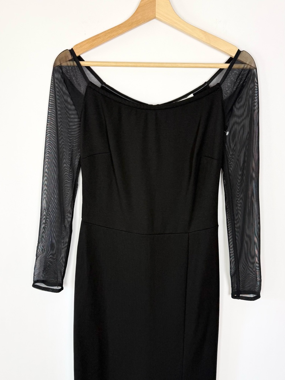 Marcella NYC Marian Dress Gown European Ponte Off Shoulder Size XS - Picture 13 of 17